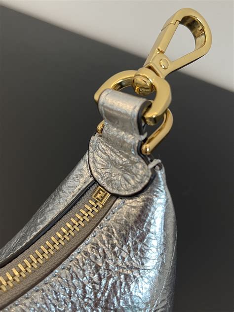 fendi silver nano bag|Fendi nano handbags.